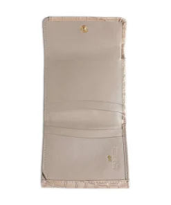 Verona Geldbörse geprägtes Kalbsleder beige