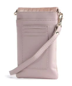 Verona Handytasche geprägtes Kalbsleder rosa