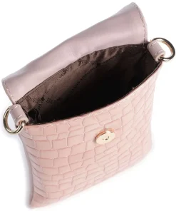 Verona Handytasche geprägtes Kalbsleder rosa