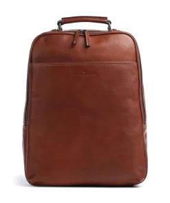 Verona RFID Rucksack 15″ glattes Rindsleder braun