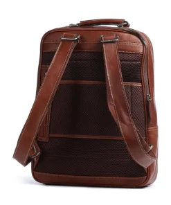 Verona RFID Rucksack 15″ glattes Rindsleder braun