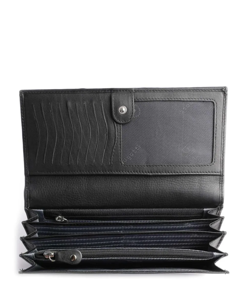 Vertice Geldbörse fein genarbtes Rindsleder schwarz