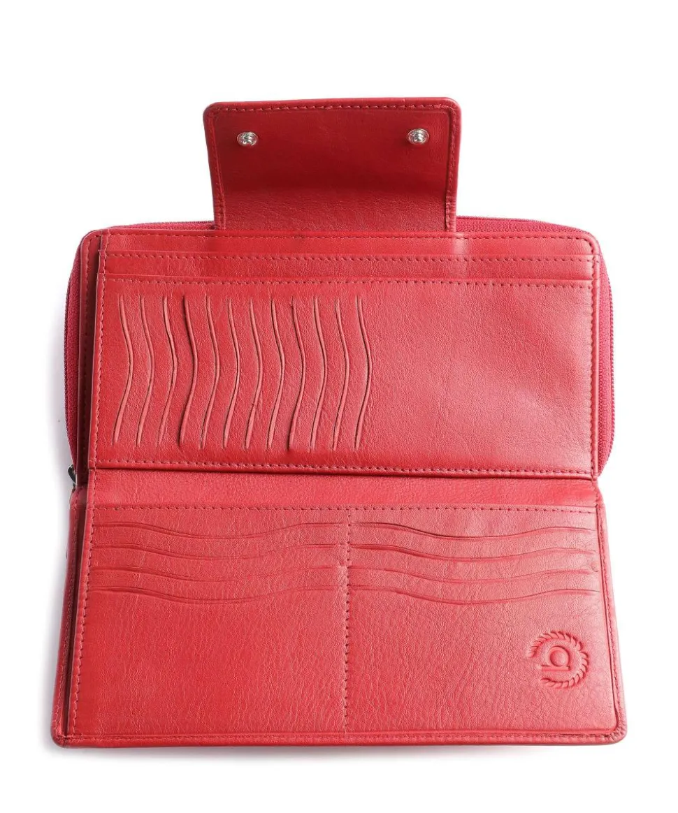 Vertice Geldbörse Rindsleder rot