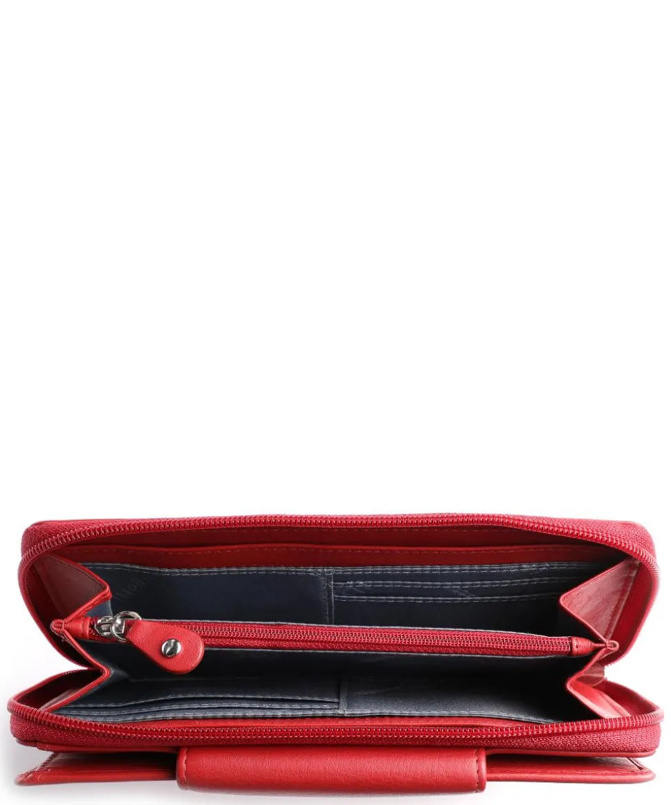 Vertice Geldbörse Rindsleder rot