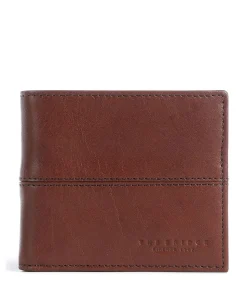 Vespucci RFID Geldbörse glattes Rindsleder braun