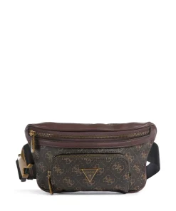 Vezzola Eco Gürteltasche Lederimitat dunkelbraun