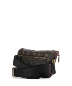 Vezzola Eco Gürteltasche Lederimitat dunkelbraun