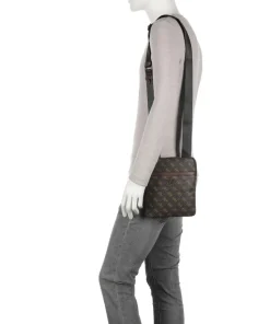 Vezzola Umhängetasche Polyurethane dunkelbraun