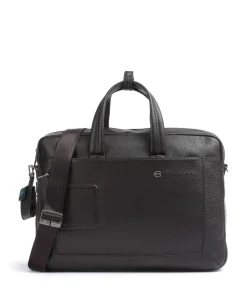 VIBE Aktentasche 15″ genarbtes Rindsleder dunkelbraun