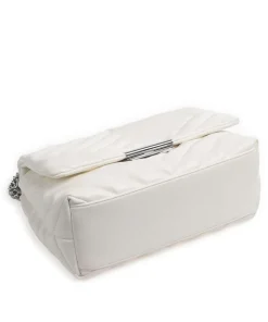 Victoria M Schultertasche Lederimitat weiß