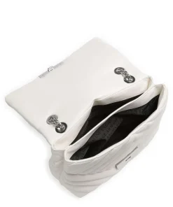 Victoria M Schultertasche Lederimitat weiß