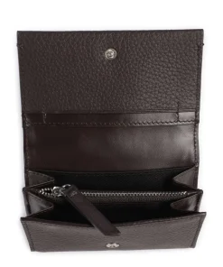 Viglo RFID Geldbörse genarbtes Rindsleder dunkelbraun