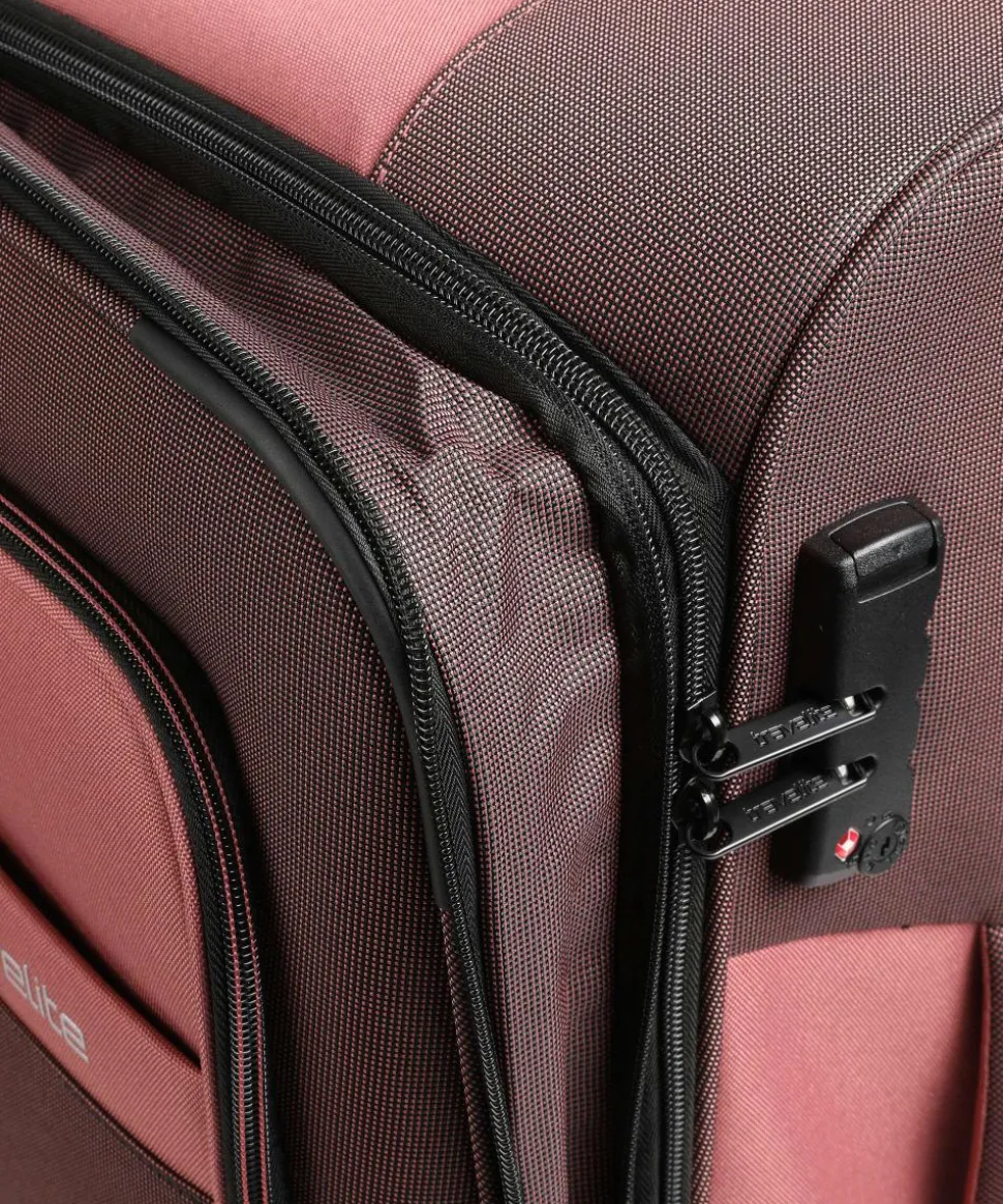 Viia 4-Rollen Trolley Set altrosa 4-tlg.