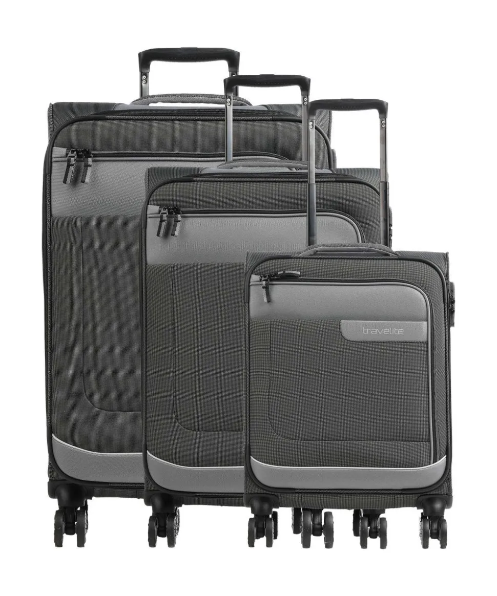 Viia 4-Rollen Trolley Set anthrazit 4-tlg.