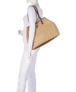 Vikky Large Shopper Kunststoff beige/braun