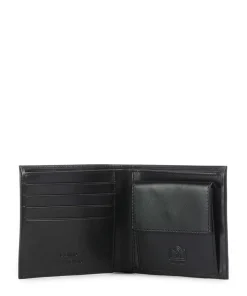 Vill RFID Geldbörse fein genarbtes Leder schwarz