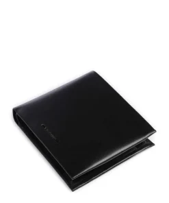 Vill RFID Geldbörse fein genarbtes Leder schwarz