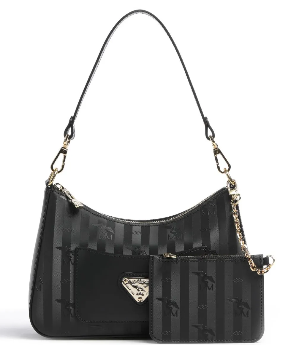 Vinerus Castiel Schultertasche Canvas schwarz