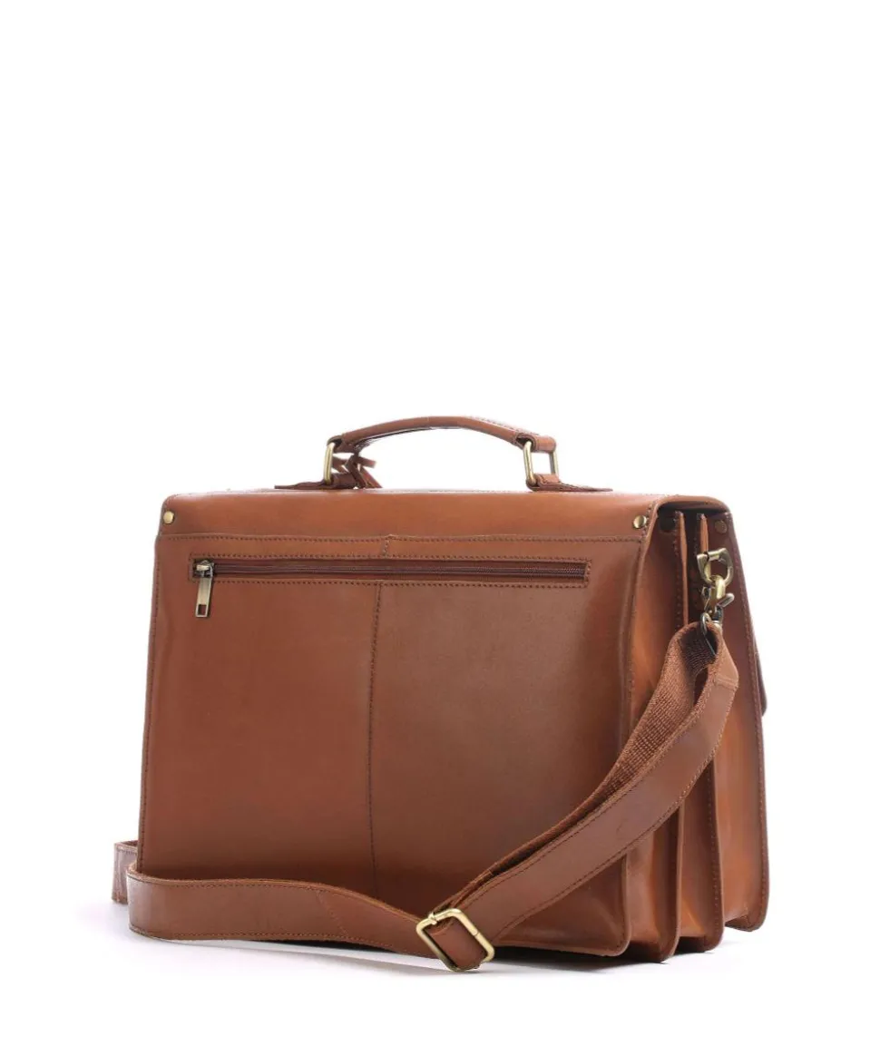 Vintage Dean Aktentasche Kalbsleder cognac