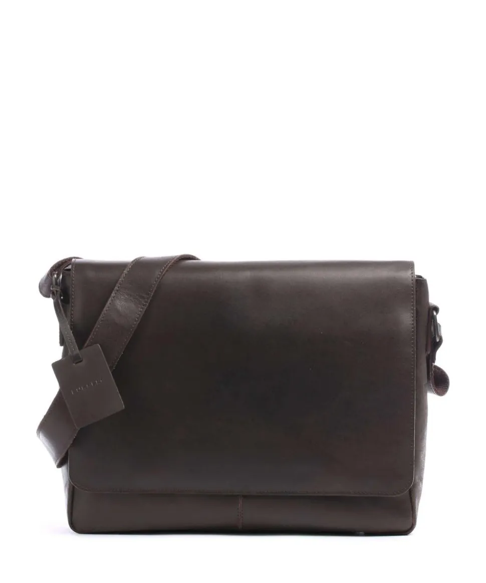 Vintage Juul Kuriertasche Kalbsleder dunkelbraun