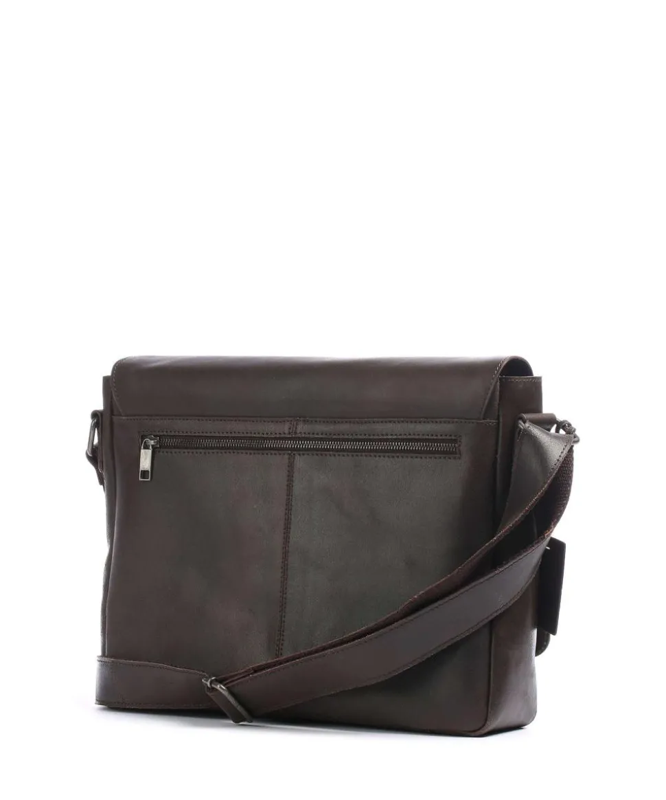 Vintage Juul Kuriertasche Kalbsleder dunkelbraun