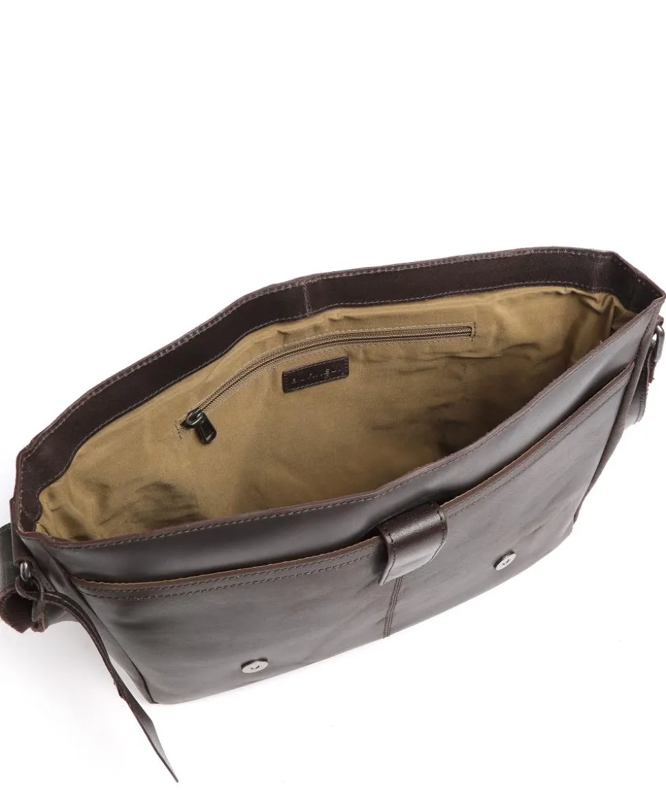 Vintage Juul Kuriertasche Kalbsleder dunkelbraun