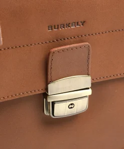 Vintage Scott Aktentasche fein genarbtes Leder cognac