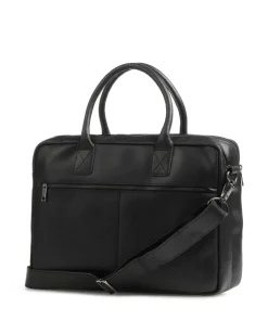 Vintage Taylor Worker Aktentasche genarbtes Leder schwarz