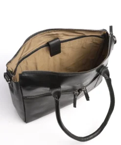 Vintage Valerie Shopper 15″ Kalbsleder schwarz