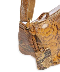 Vintage Veda Umhängetasche Leder hellbraun