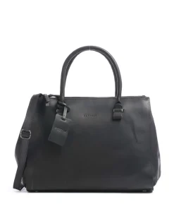 Vintage Wieske Handtasche Kalbsleder schwarz