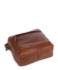 Vintage Wonders Umhängetasche Rindsleder cognac