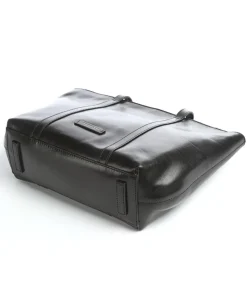 Vittoria Shopper glattes Rindsleder schwarz