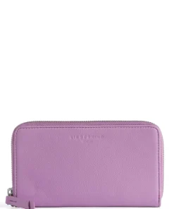 Vivian Classics Geldbörse genarbtes Leder lavendel