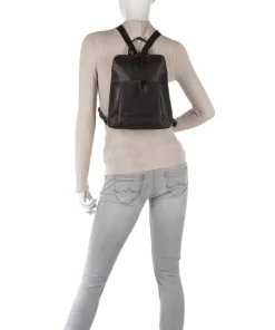 Vivian Rucksack Pull-Up Rindsleder dunkelbraun