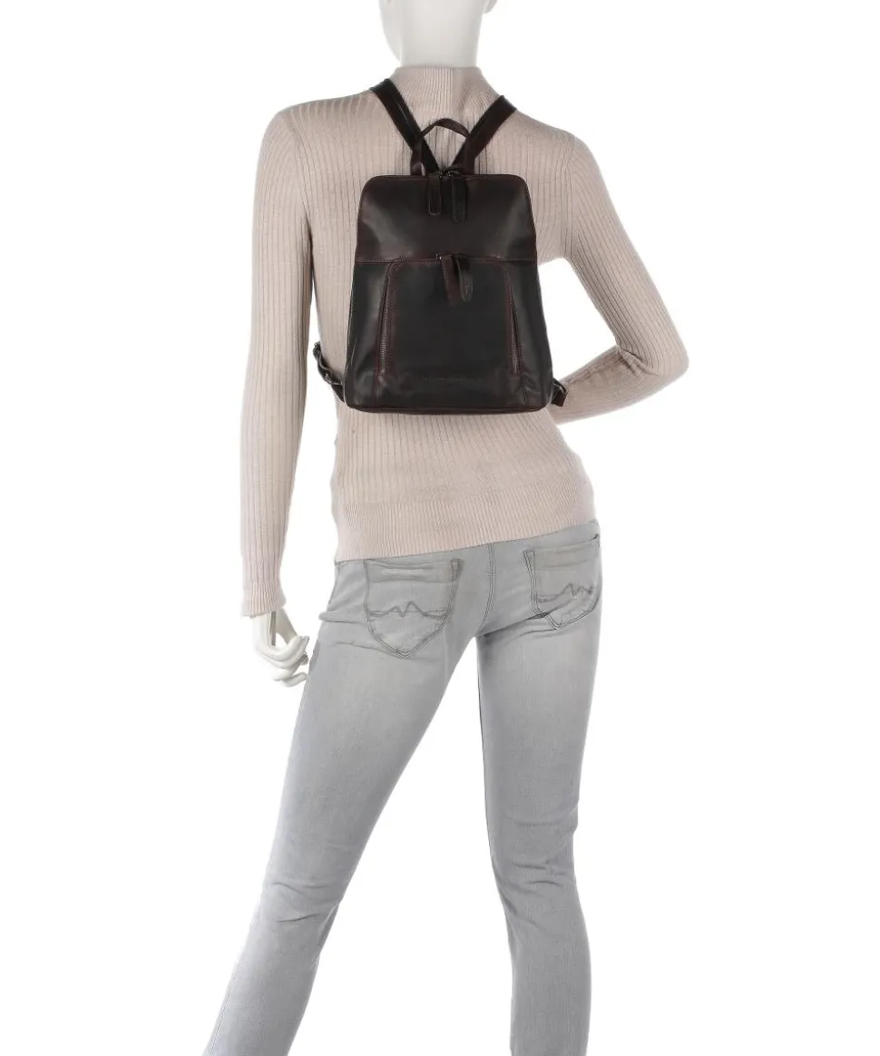 Vivian Rucksack Pull-Up Rindsleder dunkelbraun