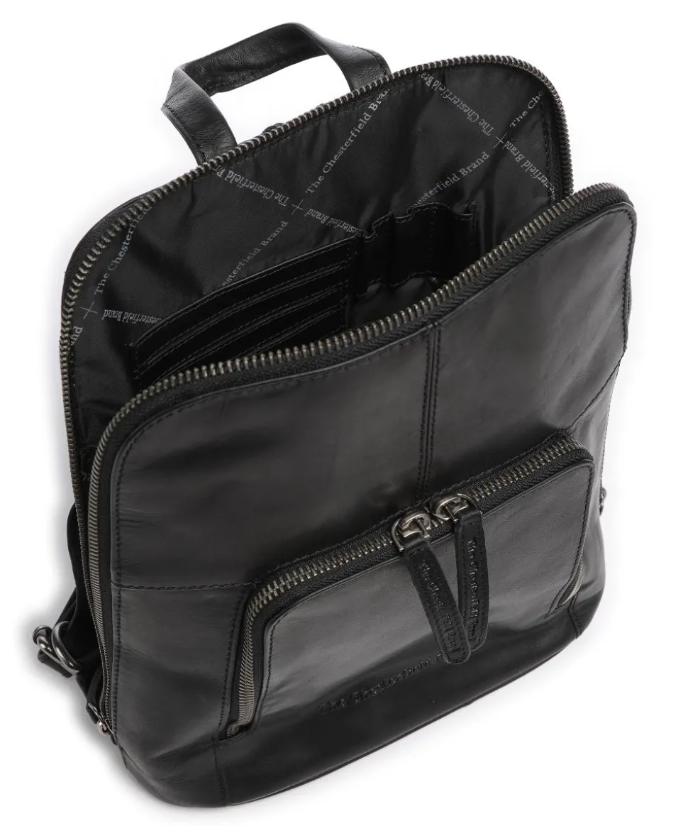 Vivian Rucksack Pull-Up Rindsleder schwarz