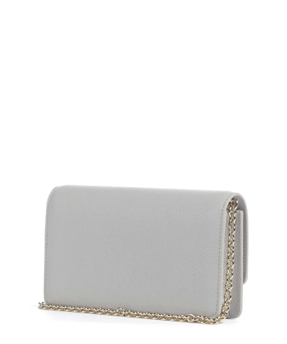 Vivienne Umhängetasche fein genarbtes Rindsleder grau