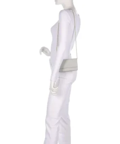 Vivienne Umhängetasche fein genarbtes Rindsleder grau