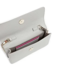 Vivienne Umhängetasche fein genarbtes Rindsleder grau