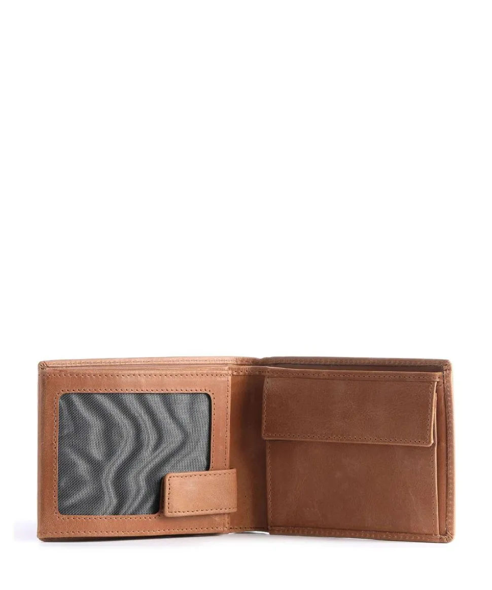 Volo Geldbörse glattes Rindsleder cognac