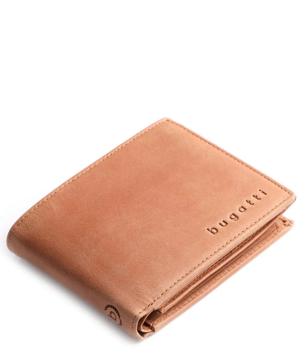 Volo Geldbörse glattes Rindsleder cognac