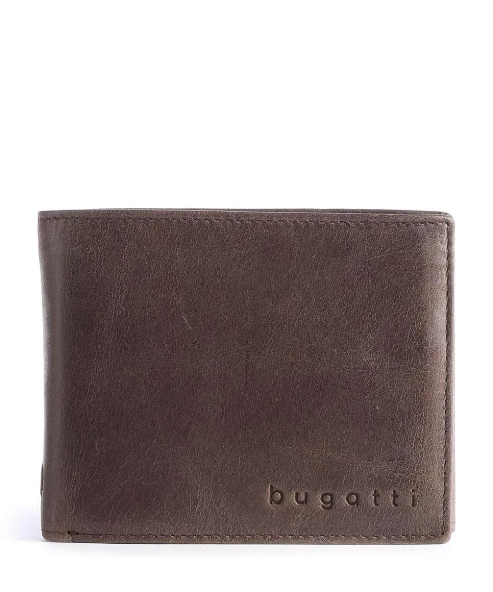 Volo Geldbörse glattes Rindsleder dunkelbraun