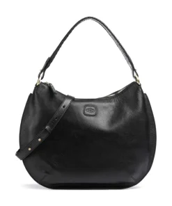 Volterra Beuteltasche fein genarbtes Rindsleder schwarz