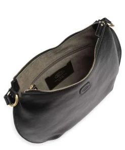 Volterra Beuteltasche fein genarbtes Rindsleder schwarz