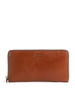 Volterra L Geldbörse fein genarbtes Leder braun