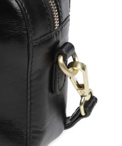 Volterra Modell Umhängetasche fein genarbtes Leder schwarz