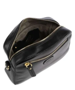 Volterra Modell Umhängetasche fein genarbtes Leder schwarz