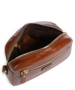 Volterra Modell Umhängetasche fein genarbtes Leder braun