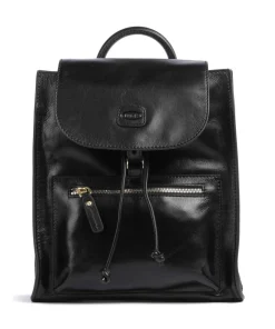 Volterra Rucksack fein genarbtes Rindsleder schwarz